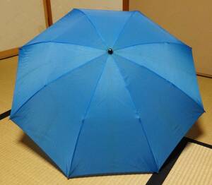 USED!青色2段折り畳み傘、日本製、アイデアル、