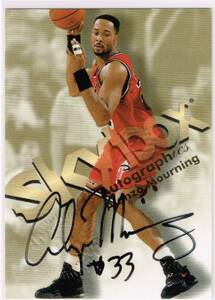 1998-99 NBA SKYBOX Autographics Alonzo Mourning Auto Autograph スカイボックス アロンゾ・モーニング 直筆サイン 98-99