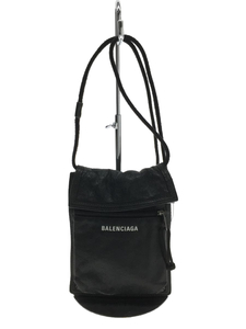 BALENCIAGA◆ショルダーバッグ/羊革/ブラック/532298/エクスプローラーポーチ