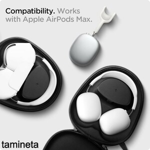 AirPods Max カバー ポーチ チャコールグレー バック iphone キャリング イヤホン 持ち運び 保護 耐衝撃 ヘッドホン 傷付き防止 安全