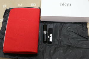 Dior クリスチャンディオール メイクアップキット ポーチ マスカラ パンプ&ボリューム090ブラック　ルージュ999Vベルベット（口紅） 新品