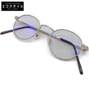 【1円/美品】 MOSCOT モスコット DOV 彫金 ラウンド 眼鏡フレーム 色付きレンズ 度入り 眼鏡