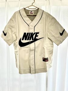 19AW SUPREME NIKE Leather Baseball Jersey シュプリーム ナイキ レザー シャツ M