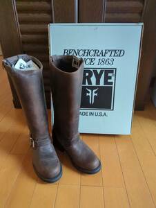 ☆新品☆#FRYE #77555 エンジニア 15インチR ☆Made In USA☆24㎝ / ブラウン