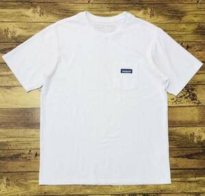 衝撃プライス！【ファン待望モデル！】【Patagonia パタゴニア】オリジナルロゴ 半袖Tシャツ【サイズM】ホワイト レギュラーフィット N-N49