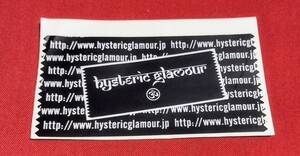 【非売品】　ヒステリックグラマー・HYSTERIC GLAMOUR　ステッカー　①【希少品・20年前のステッカーです】
