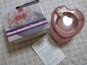 未使用 レア品● ピンクのハート 2段階パワー調整あり ジュエリー クリーナー 振動 洗浄 ウェーブ アクセサリー ピアス 指輪 ネックレス