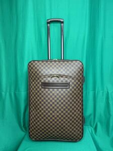 LOUIS VUITTON ルイ・ヴィトン 正規　ペガス 65 ダミエ 旅行用 キャリーバッグ キャリーケース スーツケース　大型 中古 本物 リペア済