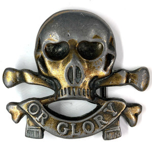 デス オア グローリー ビンテージ ベルト バックル DEATH OR GLORY Vintage SKULL Belt Buckle スカル 骸骨 髑髏 WWI 17th / 21st LANCERS