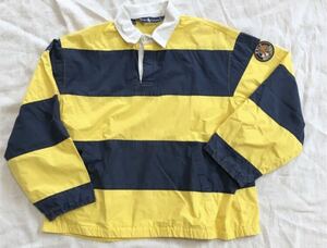 90s Ralph Lauren pullover rugby shirt ラルフローレン ナイロン プルオーバー シャツ ジャケット クッキーパッチ RRL ダブルアールエル