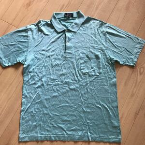 ダンヒル/dunhill（イタリア製）　ロゴ刺しゅう ポロシャツ　38サイズ　Lサイズ程度