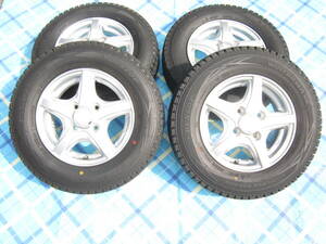 145R12 6PR LT DUNLOP/WINTER MAXX SV01 12インチ 4J +43 100 4H スタッドレス ウィンターマックス 軽バン 軽トラ 4本