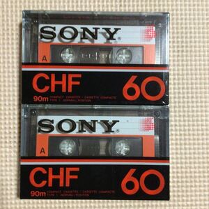 SONY CHF 60【英語表記輸出仕様】ノーマルポジション　カセットテープ2本セット【未開封新品】■■