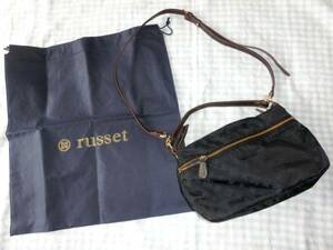 超美品!russetラシットのショルダーバッグ2way/保存袋付き