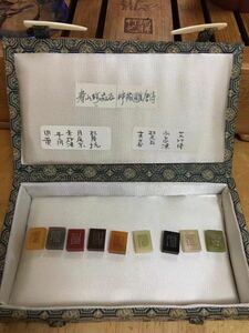 寿山石 唐詩 微彫 田黄石 艾叶緑 珍品 印材 書道