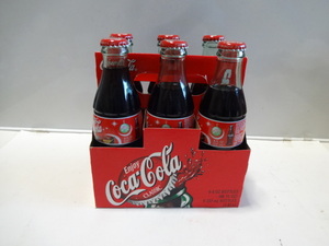コカコーラ 2001年　クリスマス限定品　サンタver 6本　紙パック入り　 ボトル瓶　未開封　デッドストック　飲めません！！　