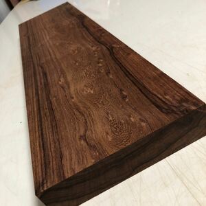 ローズウッド　板目厚板ブロック　美品　620×165×41 100サイズ 