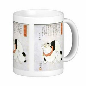 歌川国芳『 鼠よけの猫 』のマグカップ