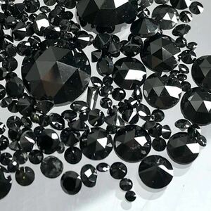 大量!!(天然ブラックダイヤモンドおまとめ10ct)a 約2g ルース 裸石 宝石 ジュエリー jewelry black diamond i①