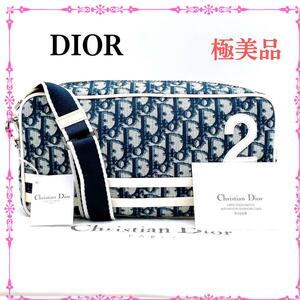 Dior ディオール トロッター ショルダーバッグ ネイビー レディース 青