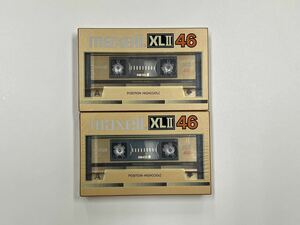 【未開封品】maxell カセットテープ XL2 46 ハイポジション マクセル 昭和レトロ 当時物 日立マクセル XLⅡ