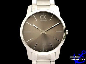 827 未使用 Calvin Klein CK カルバンクライン K2G21126 CITY シティー クォーツ シルバー 腕時計 メンズ 男性 ビジネス ウォッチ 送料無料