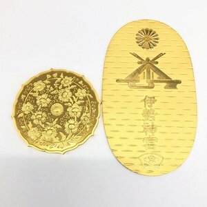 K24　純金小判・メダル　2点おまとめ　純金・1000刻印　総重量170.2g【CCAY7082】