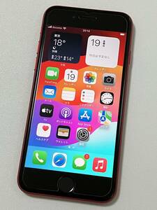 SIMフリー iPhoneSE2 128GB Product Red シムフリー アイフォンSE 2 第二世代 第2世代 レッド docomo softbank au SIMロックなし A2296 87%