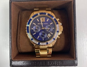 【5374】マイケルコース　Michael Kors　スワロフスキー　クロノグラフ　腕時計　クォーツ　メンズ　レディース　MK5754