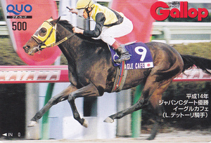 ◆【イーグルカフェ号：デットーリ騎手　2002年 ジャパンカップダート】Ｇａｌｌｏｐ名馬クオカード　◆
