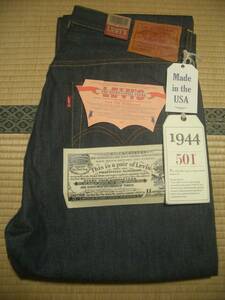 米国製　リーバイス　S501XX　1944年　44501-0118　33　LEVI