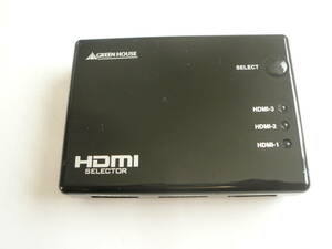 グリーンハウス GH-HSW301 HDMI セレクター★動作未確認 　F1251