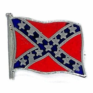 レベル フラッグ ビンテージ ピンバッジ Rebel Flag Vintage Pin レーベル アメリカ バイカー Biker USA