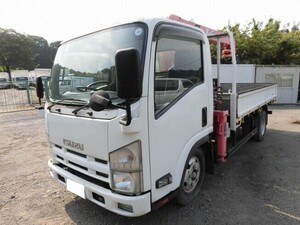 クレーン車 いすゞ エルフ BKG-NMR85AR 2009年 98,000km 【管理番号：EC-0614】2.7t標準ロング