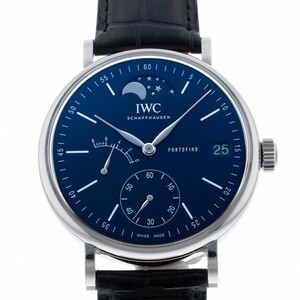 IWC ポートフィノ ハンドワインド・ムーンフェイズ 150 イヤーズ IW516405 ブルー文字盤 中古 腕時計 メンズ