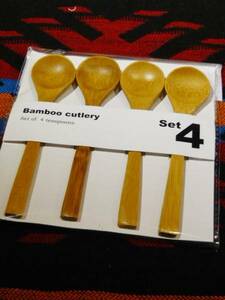 Bamboo cutlery スプーン4pセット