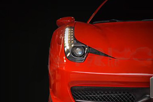 フェラーリ 458 LED デイライト キット ストロボ フラッシュ 点滅 機能 パターン ON OFF 切替 モード Ferrari F458 Italia