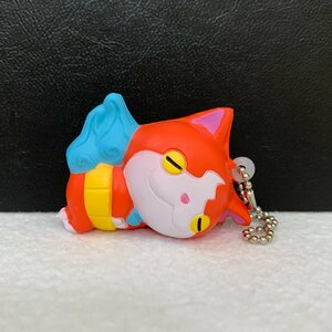 ＜美品＞ジバニャン　プニプニマスコットボールチェーン「妖怪ウォッチ」★全長約５cm〈wq