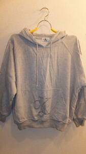 ★CALVIN KLEIN JEANS★Ladies Hoodie Tops CK size M カルバンクラインフーディーパーカーサイズM　アメリカ　USED IN JAPAN