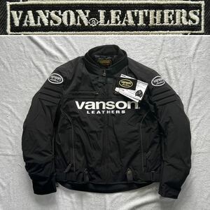 VANSON VS22111W 3XLサイズ バンソン 3シーズン対応ナイロンジャケット ライディングジャケット プロテクター装備 防寒 防風 A51003-15