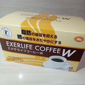 新品未開封　エクサライフコーヒーW　60包入り　一箱　健康飲料