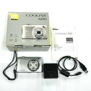 H2891 カメラ デジカメ Nikon ニコン COOLPIX A100 NIKKOR 5× WIDE OPTICAL ZOOM 4.6-23.0mm 1:3.2-6.5 ジャンク品 中古 訳あり 