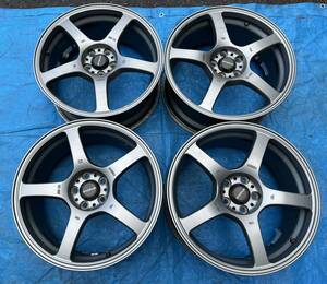 鍛造 アルミホイール BRIDGESTONE製 GC-05F PRODRIVE 17インチ 17×7.5J H2　ET48　PCD100　5穴　ハブ径73 4本セット