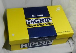 [ミドリ安全]男女兼用 24.5cm【超耐滑・軽量】 作業靴 H400N　HIGRIP未使用品【送料込】