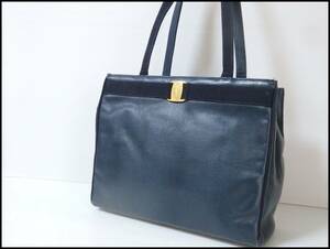 ＜本物 Ferragamo フェラガモ トートバッグ ヴァラ ＞7.25.1　☆定形外710円☆