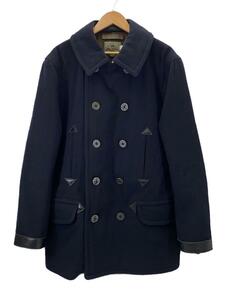 Nigel Cabourn◆ピーコート/53/ウール/NVY/無地/8043-00-00050