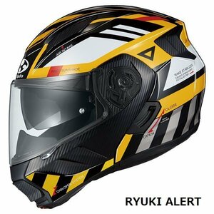 OGKカブト システムヘルメット RYUKI ALERT(リュウキ アラート) イエロー XL(61-62cm) OGK4966094609610