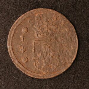 スウェーデン 1/4オーレ銅貨（1635）[E2405]コイン