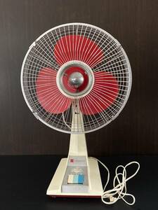 昭和レトロ　ナショナル 扇風機　NATIONAL ELECTRIC FAN F-30CG レッド（赤）動作確認済み　