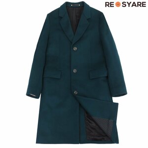 美品 ポールスミス 273064 271P MELTON SINGLE-CHESTER COAT メルトン ウール チェスター コート 45943